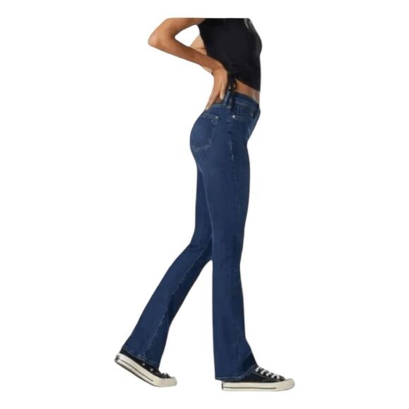 Mavi Molly Bootcut Jeans Indigo Blue Denim Regular Rise Super Soft 32 - Picture 2 of 11